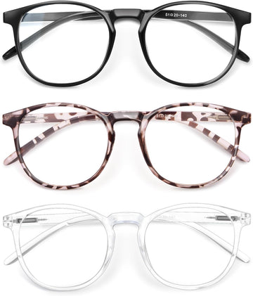 Iconic Blue Light Glasses for Woman - Computer Glasses up to 99% Blue Light Blocking - anti Eyestrain & UV Glare