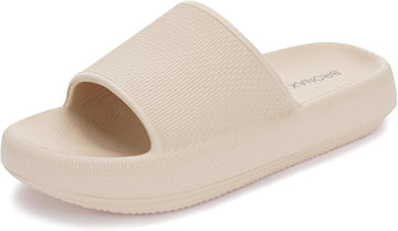 Pillow Slippers for Women and Men | House Slides Shower Sandals | Cushioned Thick Sole