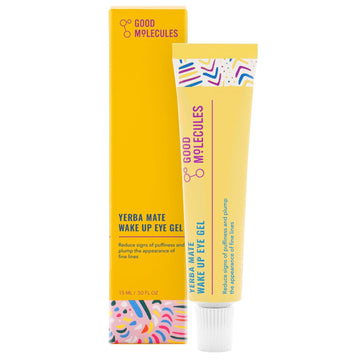 Yerba Mate Wake up Eye Gel - Hydrating under Eye Gel Cream with Hyaluronic Acid and Caffeine - Target Dark Circles and Puffiness - Skin Care for Face