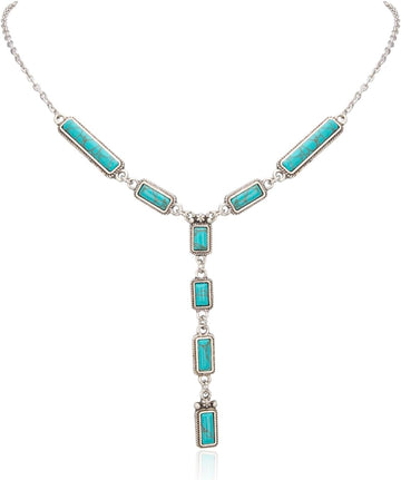 Rustic Couture'S Western Turquoise Necklace Jewelry for Women Cowgirl Vintage Necklace