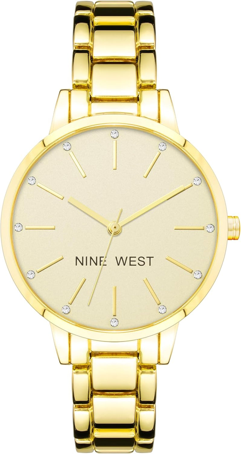 Women'S Crystal Accented Bracelet Watch