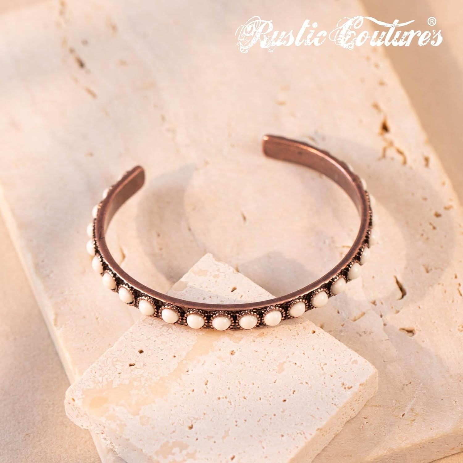Rustic Couture'S Bohemian Turquoise Cuff Bangle Bracelets for Women Cowgirl