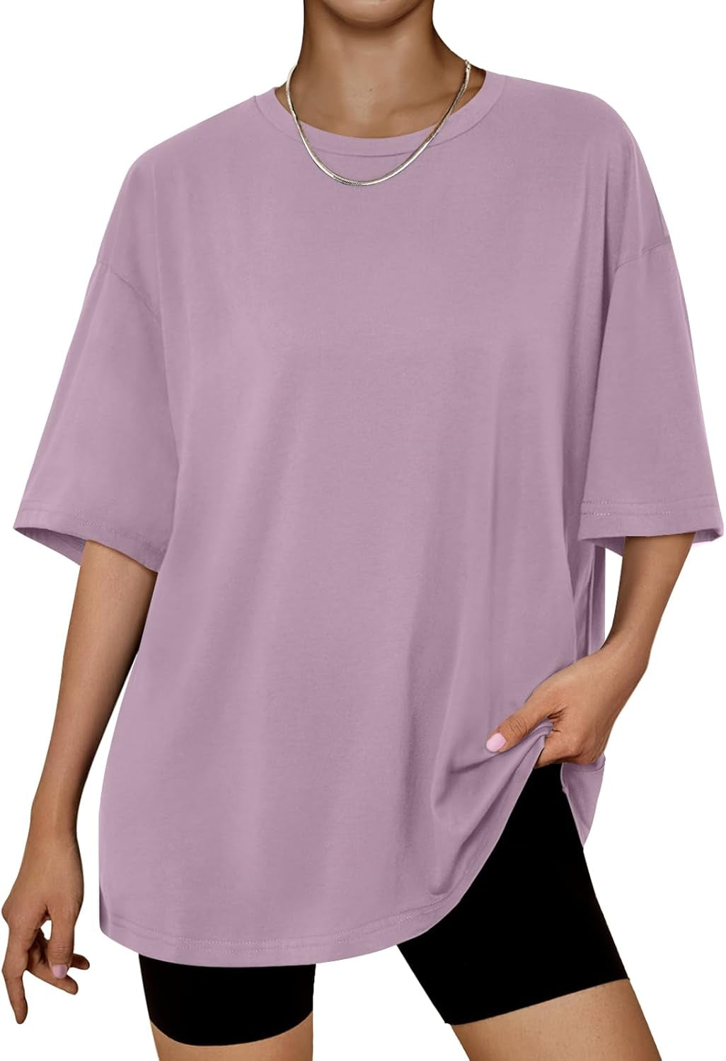 Womens Oversized Summer T Shirts Fashion Workout plus Size Tops Short Sleeve Beach Vacation Gym Clothes 2025