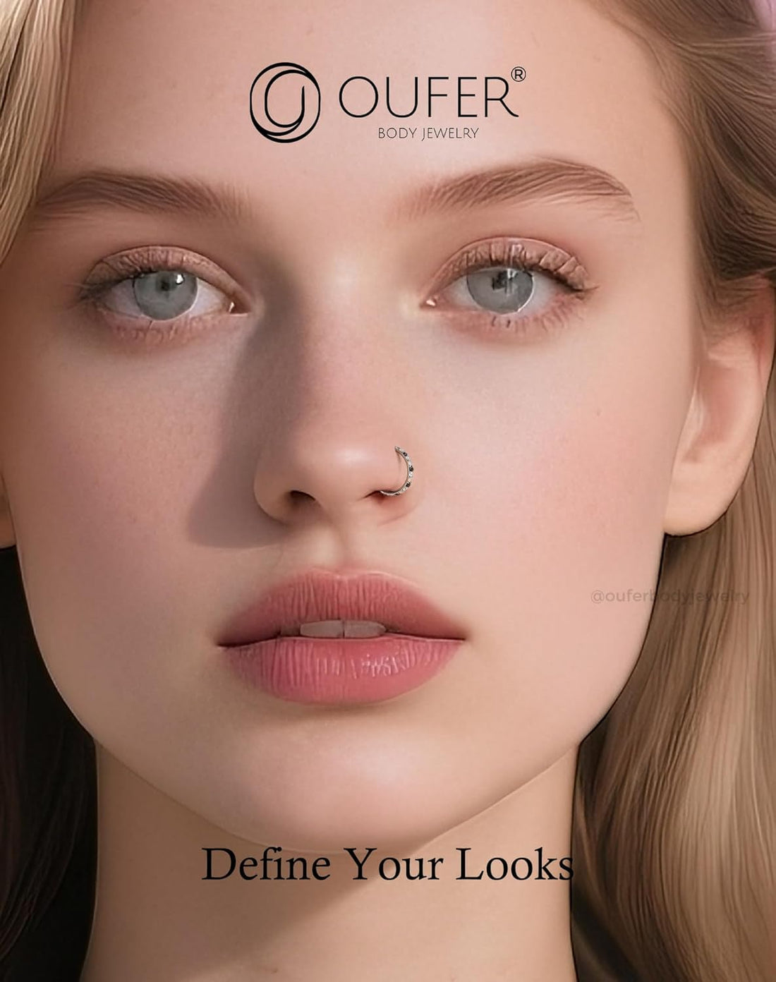 Opal and CZ 20G Nose Rings Hoops, 316L Surgical Steel Hinged Segment Nose Piercing Jewelry, Septum Lip Eyebrow Rings Cartilage Conch Rook Helix Tragus Daith Earrings for Women and Men-6/7/8Mm