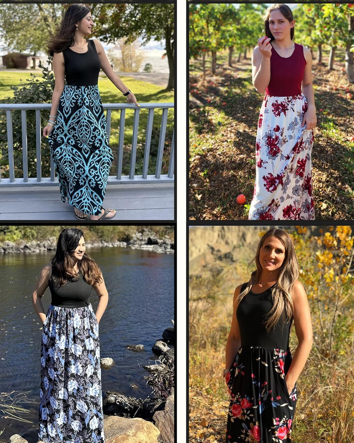 Women'S Summer Sleeveless Loose Maxi Dress Casual Long Dresses with Pockets 2025 New