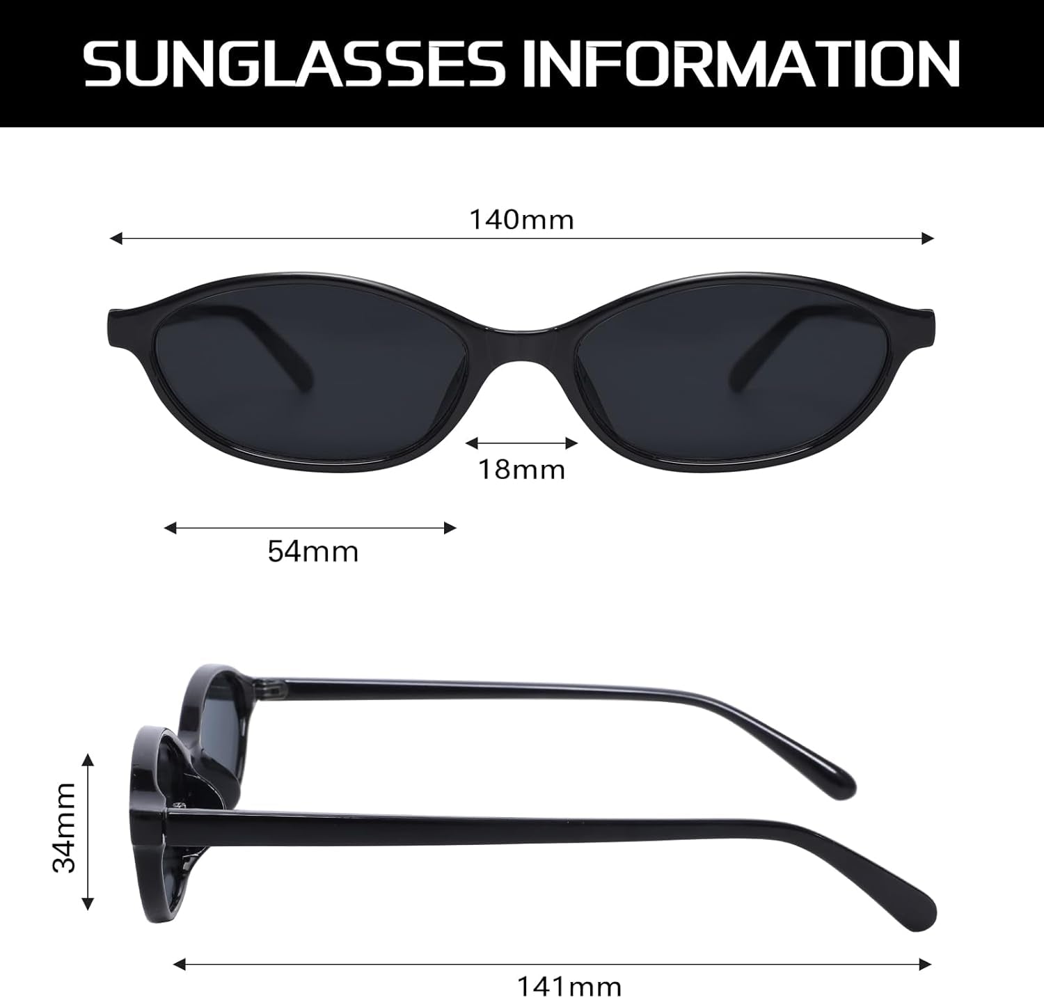 Retro Oval Sunglasses for Women Chic Cat Eye 90S Sunnies Lightweight Narrow Shades Trendy UV Protection Sun Glasses