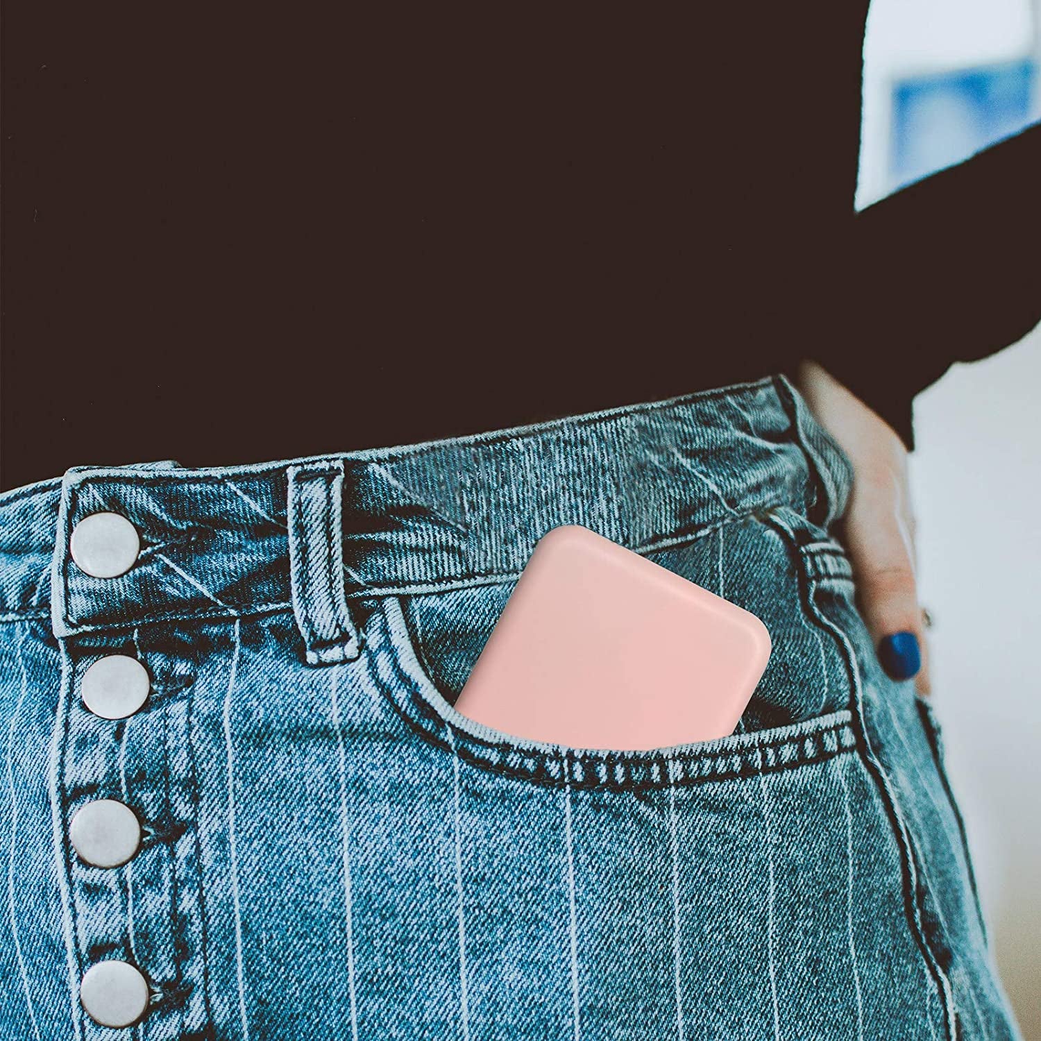 Pocket Mirror, 1X/3X Magnification LED Compact Travel Makeup Mirror with Light for Purse, 2-Sided, Portable, Folding, Handheld, Small Lighted Mirror for Gift, Pink
