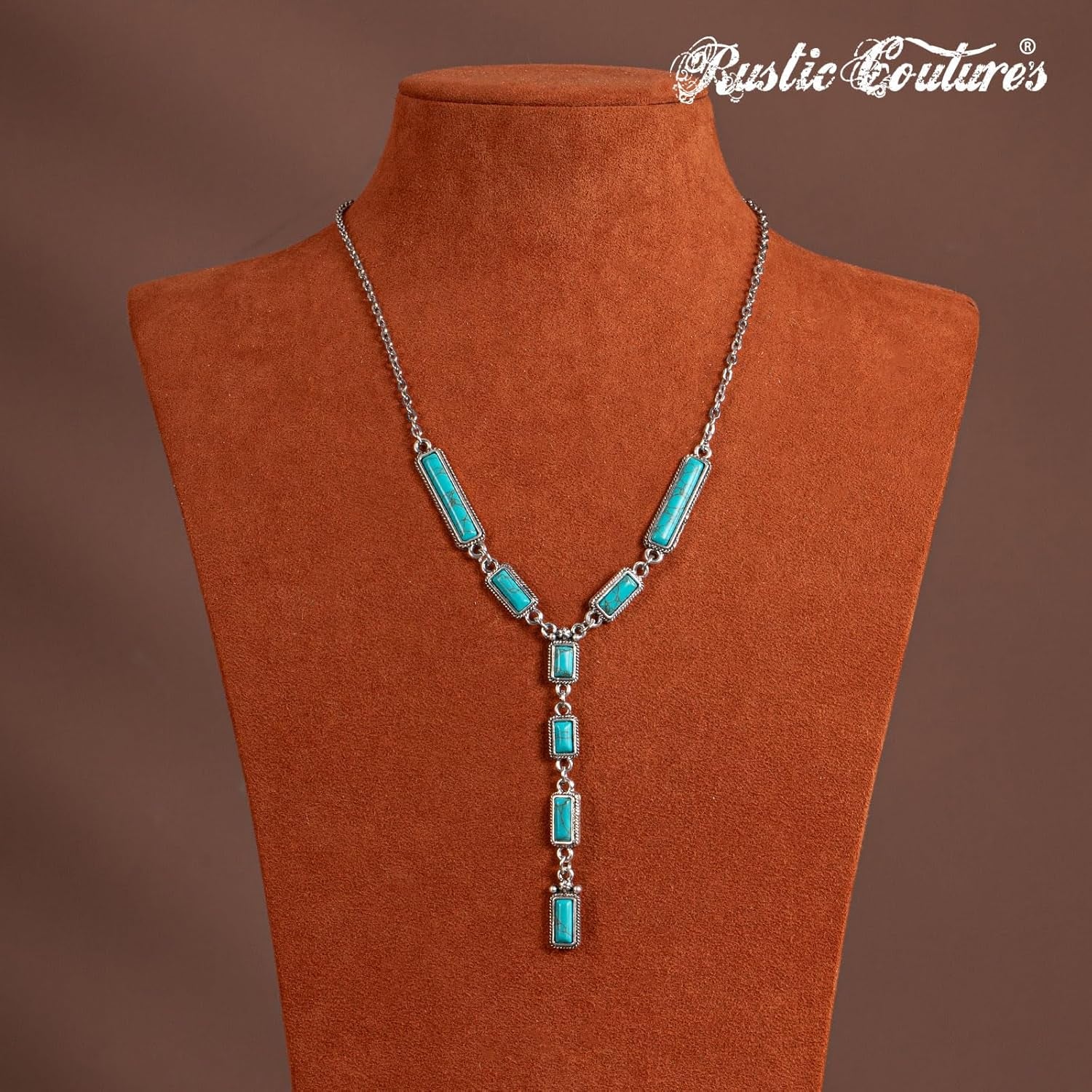 Rustic Couture'S Western Turquoise Necklace Jewelry for Women Cowgirl Vintage Necklace