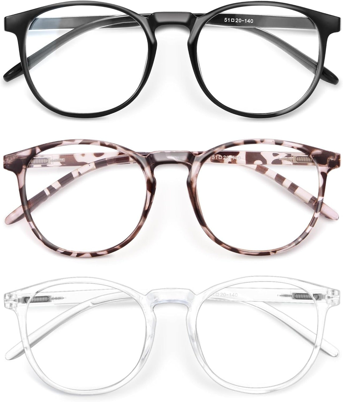 Iconic Blue Light Glasses for Woman - Computer Glasses up to 99% Blue Light Blocking - anti Eyestrain & UV Glare