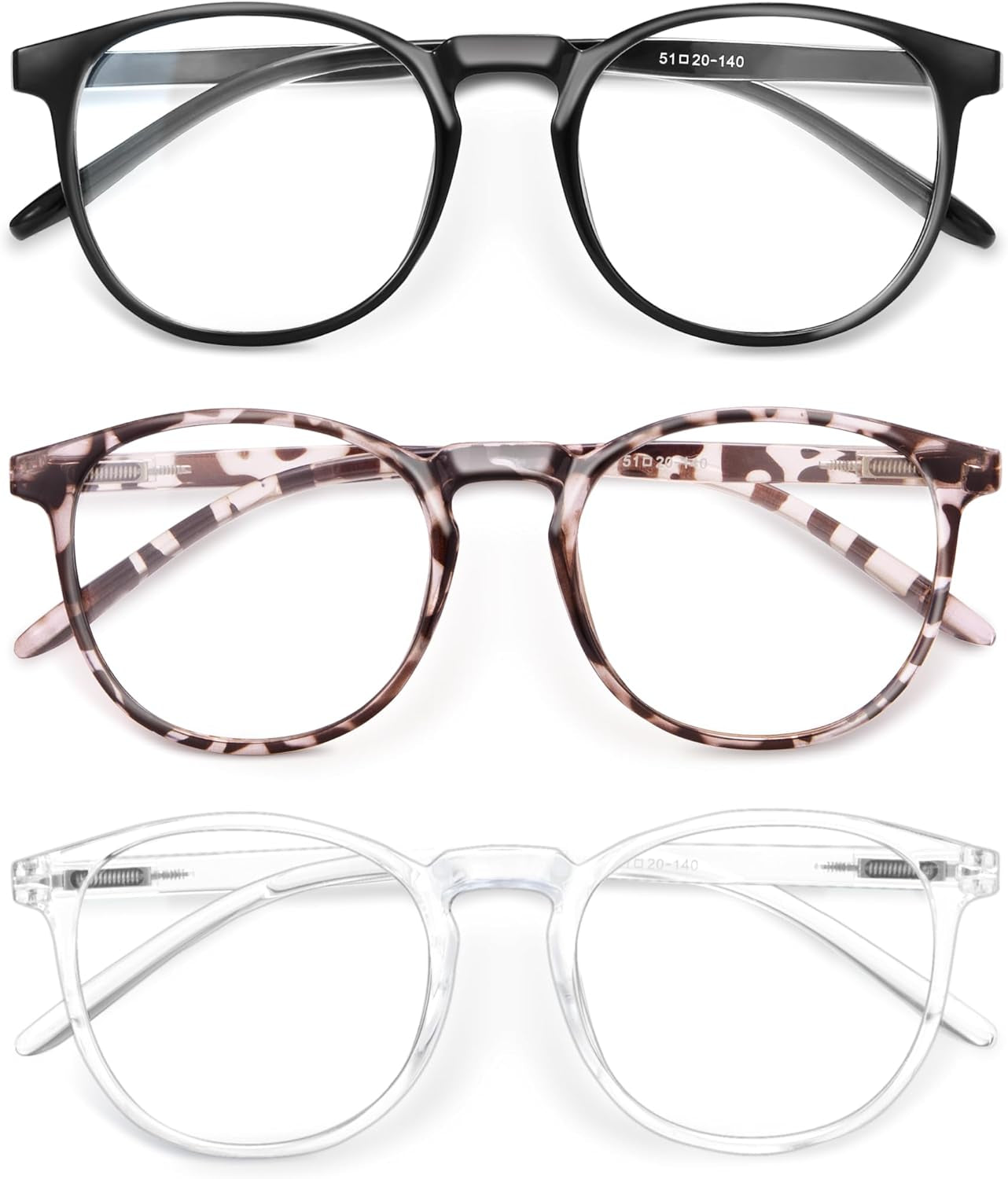 Iconic Blue Light Glasses for Woman - Computer Glasses up to 99% Blue Light Blocking - anti Eyestrain & UV Glare