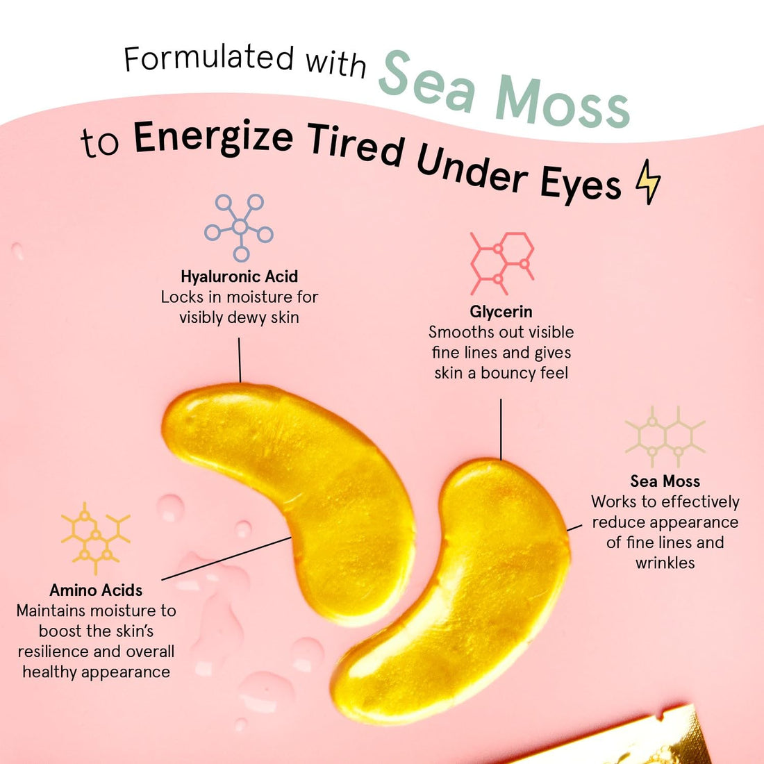 Award Winning under Eye Mask - Travel Essentials - Birthday Gifts for Women - Gel Eye Patches for Dark Circles, Puffy Eyes, Wrinkles, Undereye Bags - Vegan - Self Care (24 Pairs, Gold)