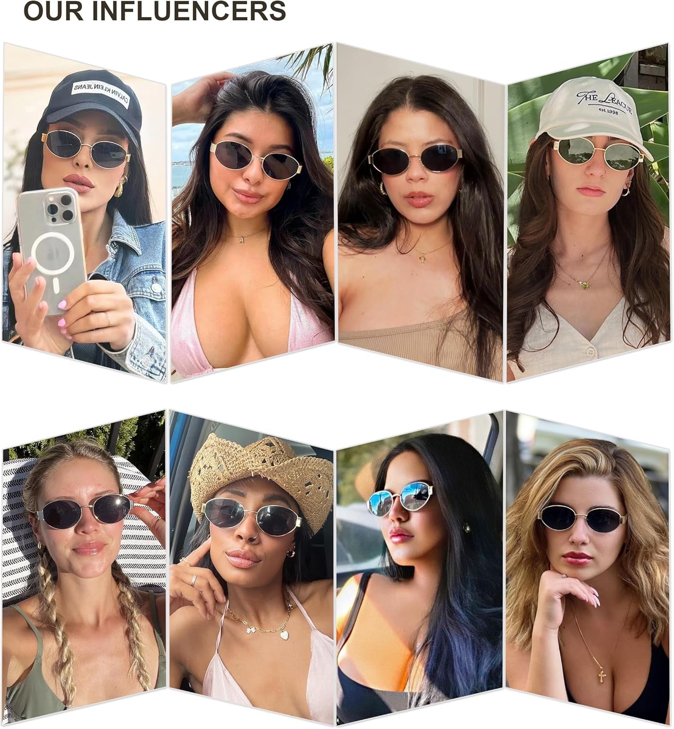 Retro Oval Sunglasses for Women Trendy Classic Shades UV400 Protection SJ1256