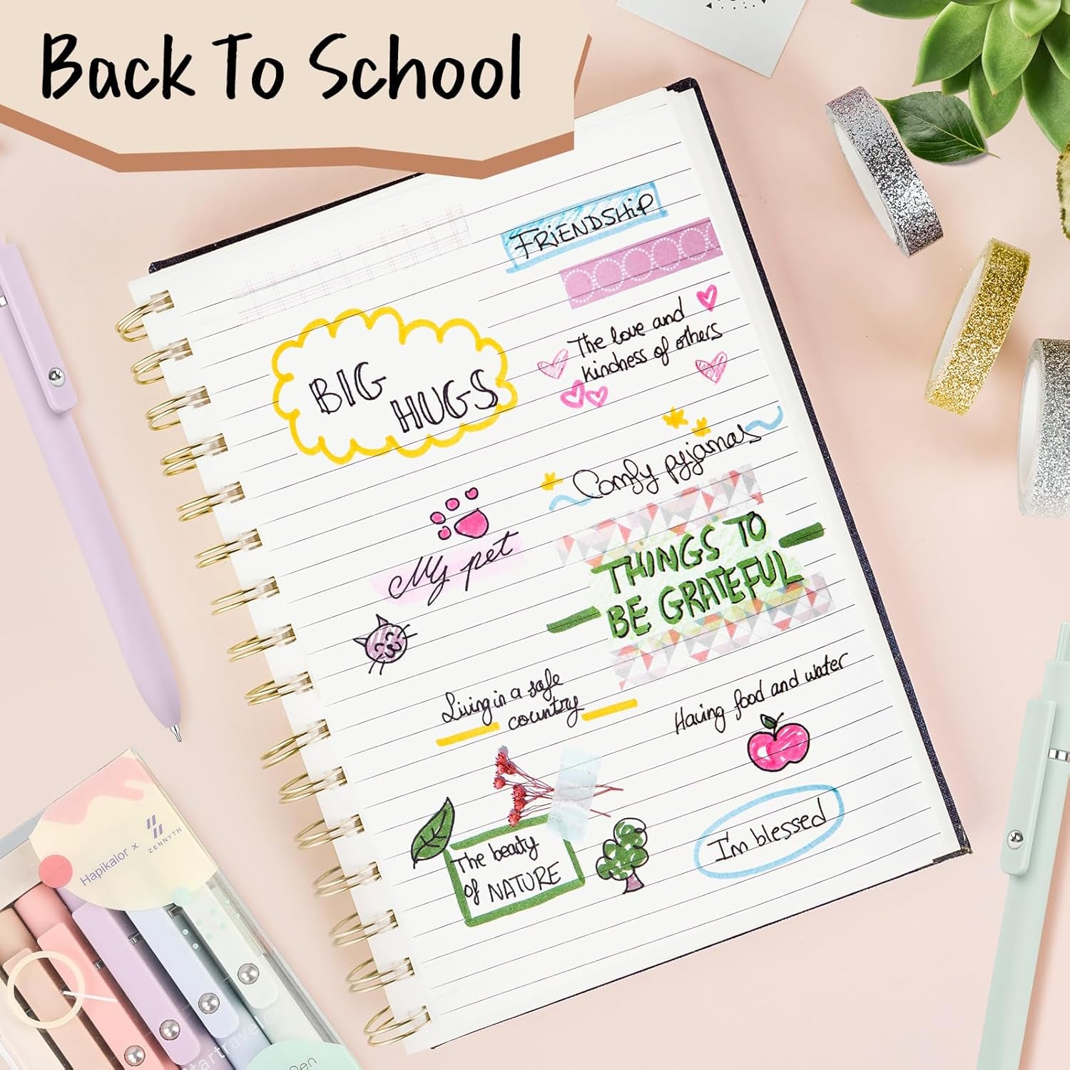 Cute Pens School Supplies, Cool Stuff Aesthetic Pen Office College School Supplies, Teen Girl Gifts Trendy Stuff Teacher Supplies for Men Women Student