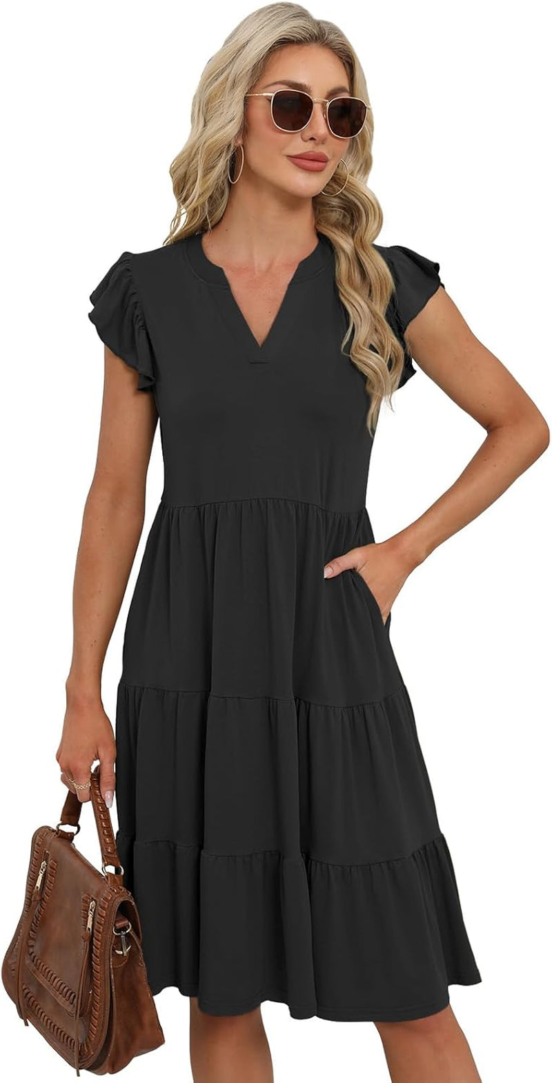 Summer Dresses for Women 2025 Elegant Classy Casual plus Size Spring Midi Fashion Dress S-XXL