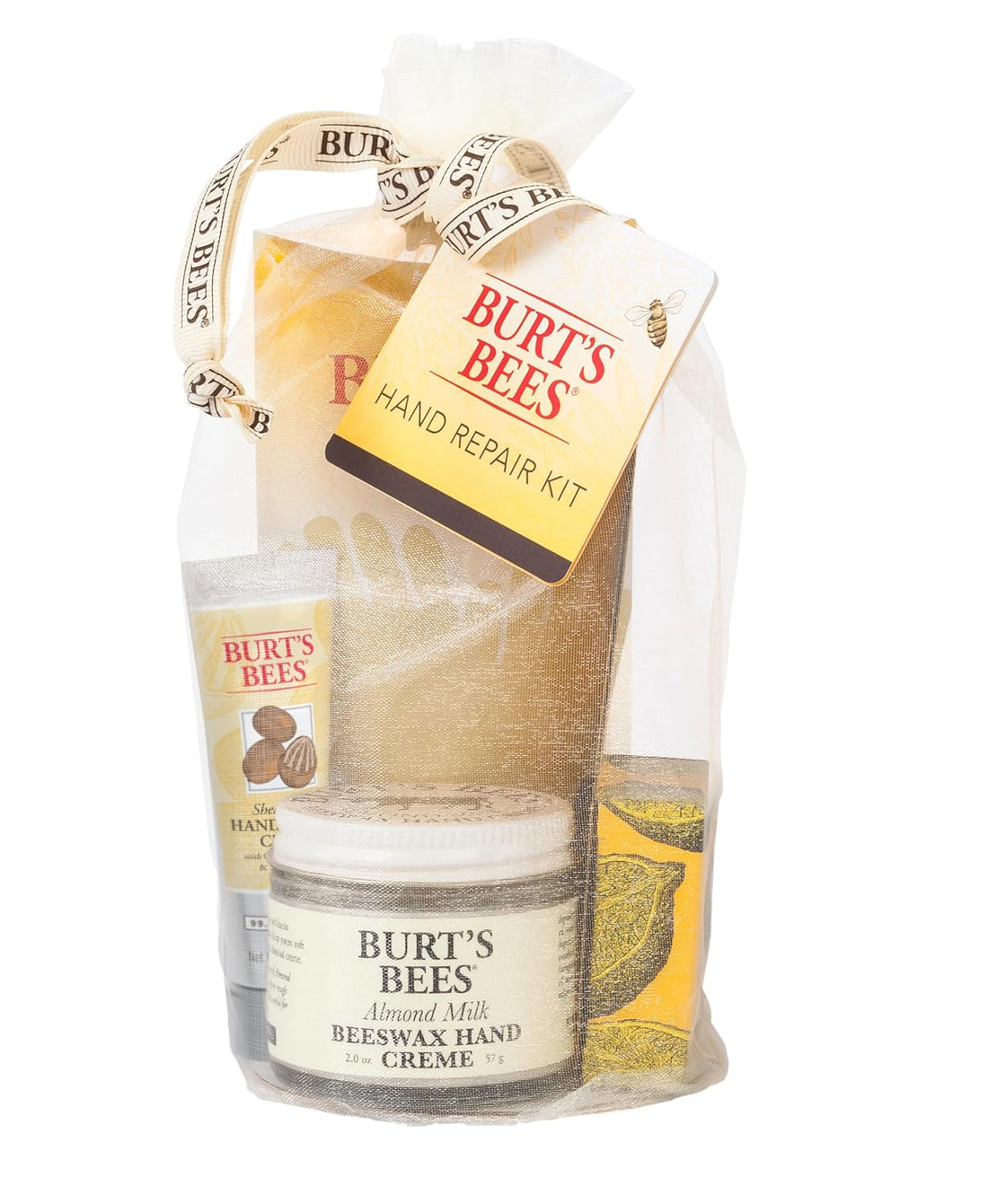 Gifts Ideas - Hand Repair Set, 3 Hand Creams plus Gloves - Almond Milk, Lemon Butter Cuticle Cream, Shea Butter Repair