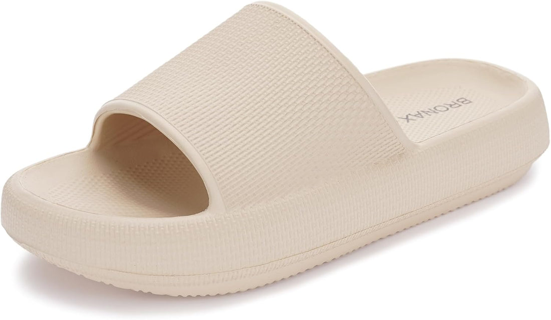 Pillow Slippers for Women and Men | House Slides Shower Sandals | Cushioned Thick Sole