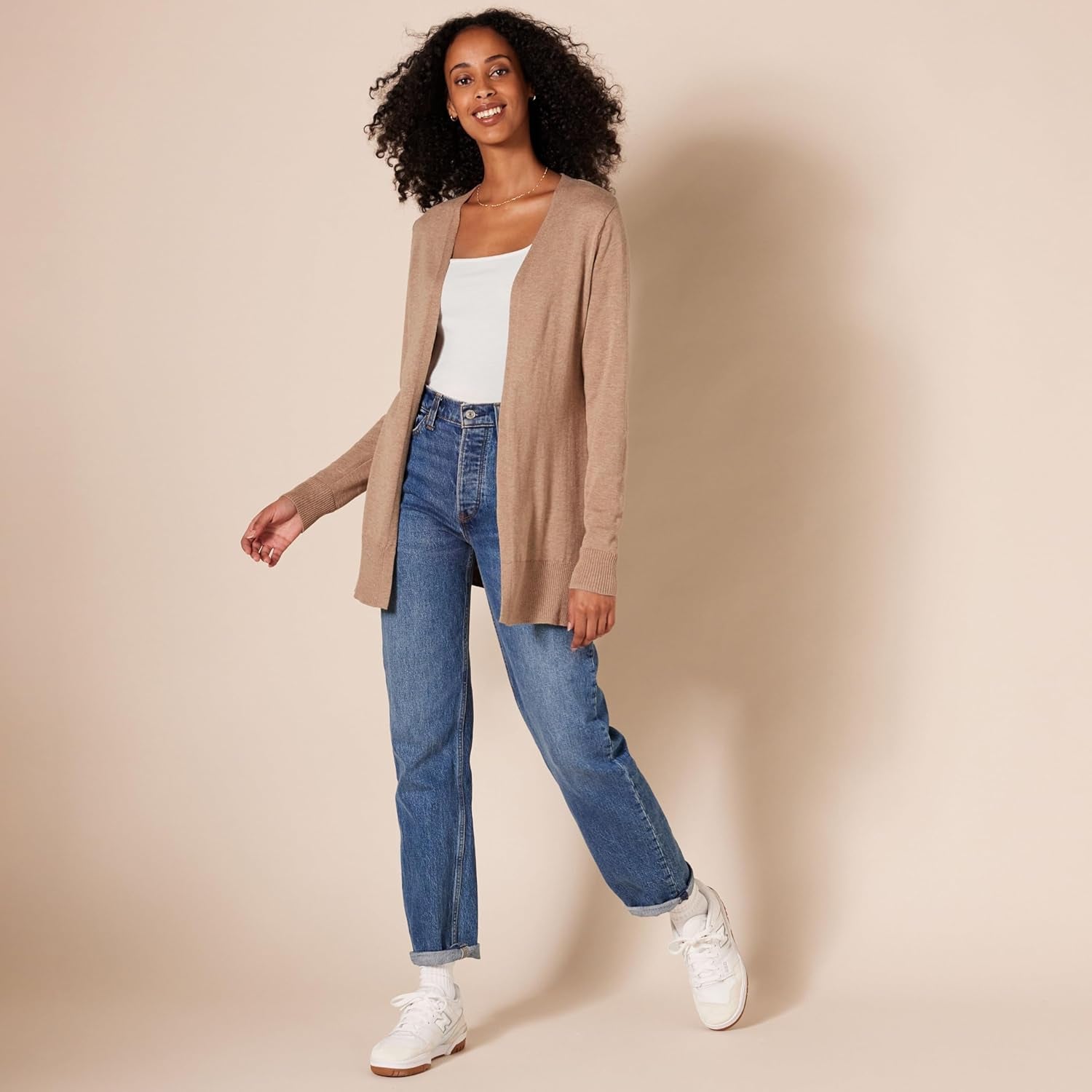 Women'S Lightweight Open-Front Cardigan Sweater (Available in plus Size)
