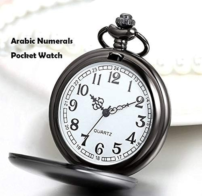 Men Gifts for Birthday Anniversary Valentines Day Graduation Fathers Day Christmas, Personalized Pocket Watch for Him