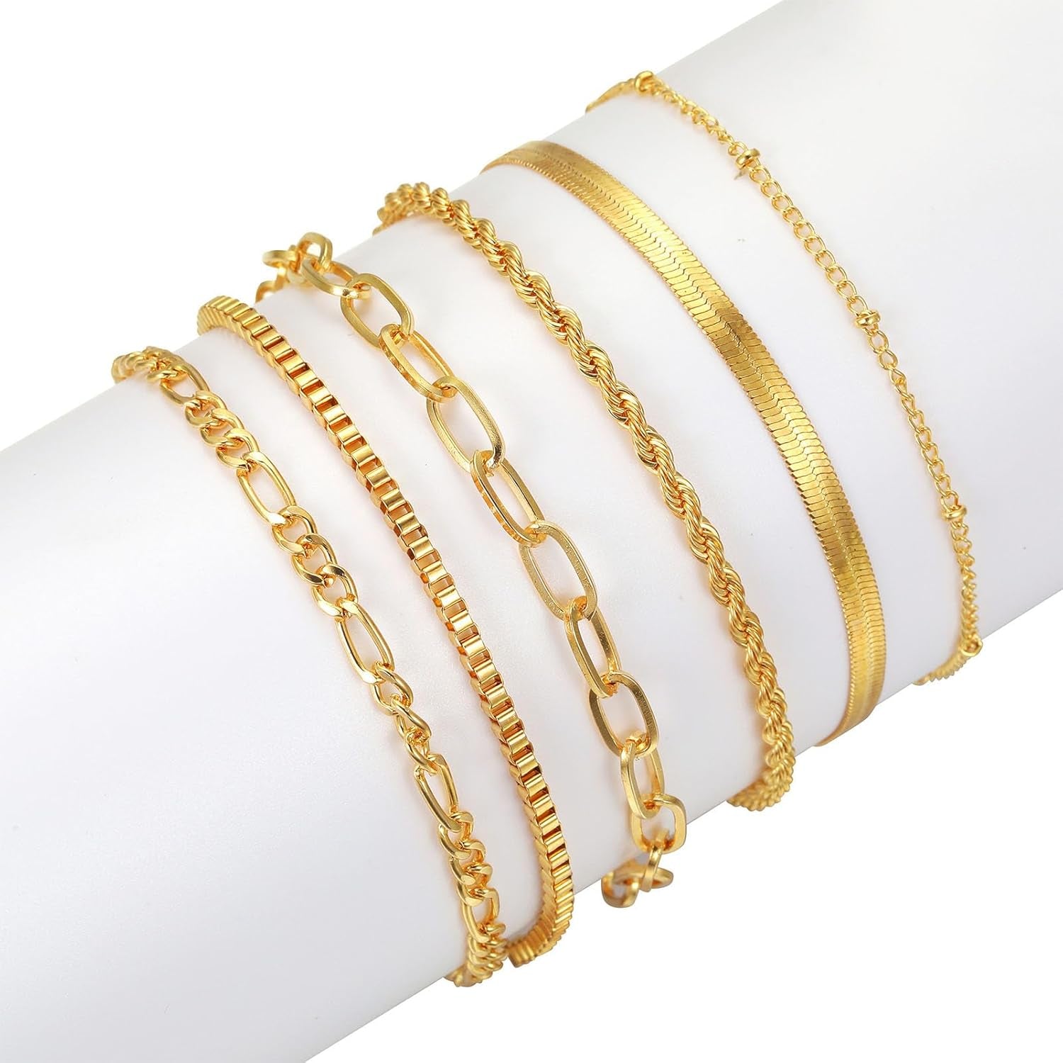 69 Pieces Gold Jewelry Set for Women Fashion Costume Jewelry Gold Plated Necklace Bracelet Earrings Set for Women