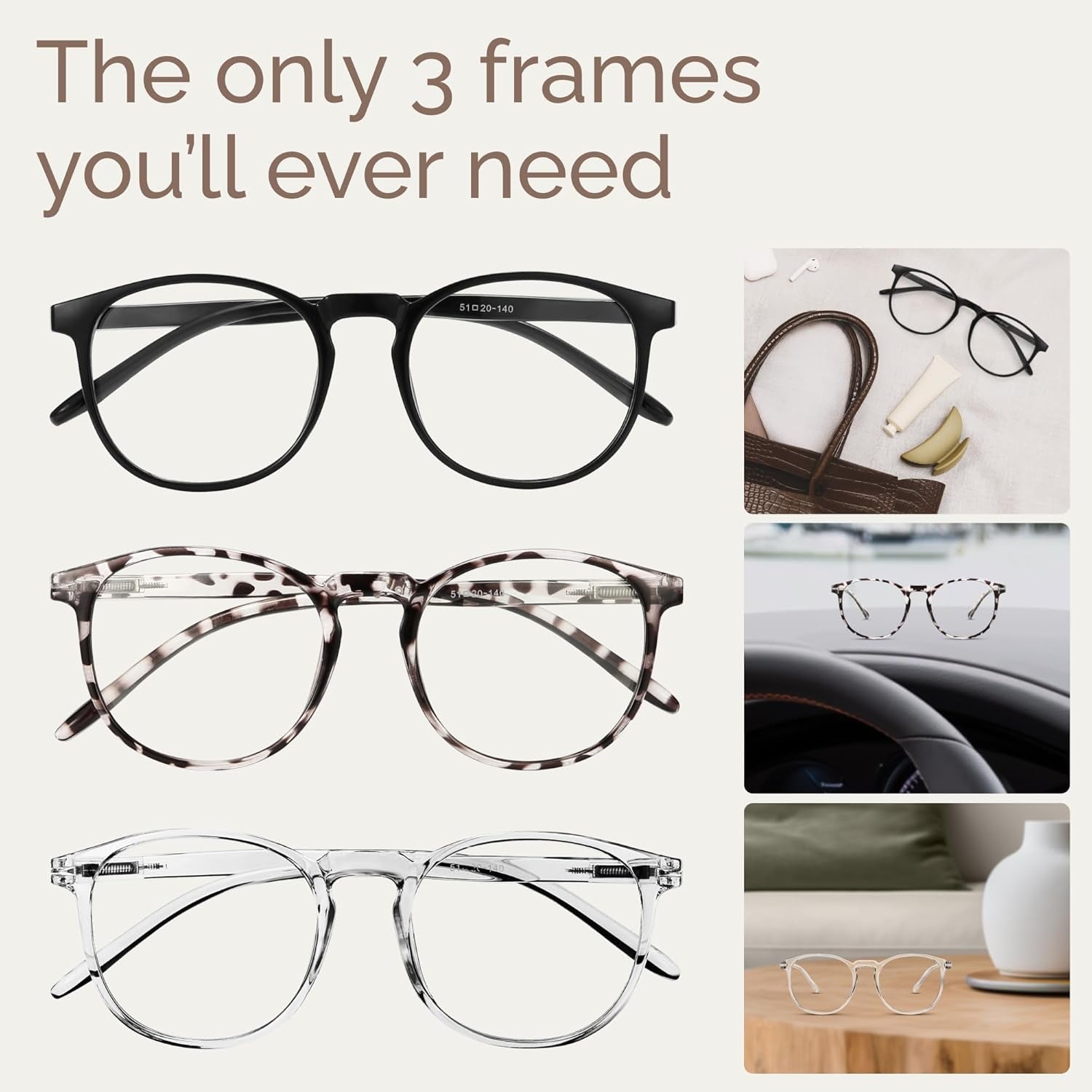Iconic Blue Light Glasses for Woman - Computer Glasses up to 99% Blue Light Blocking - anti Eyestrain & UV Glare