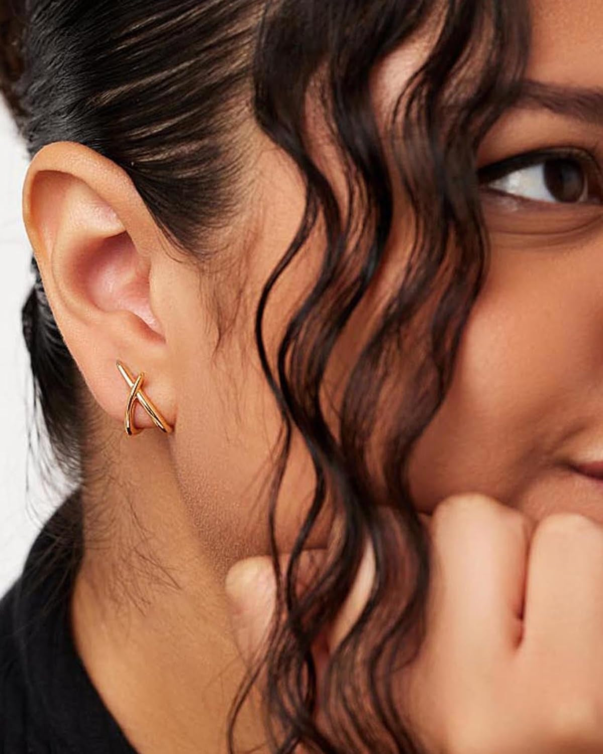Gold Earrings for Women Trendy,14K Gold Stud Earrings Dainty Earrings Simple Minimalist Gold Earrings Hypoallergenic Earring for Women Gifts
