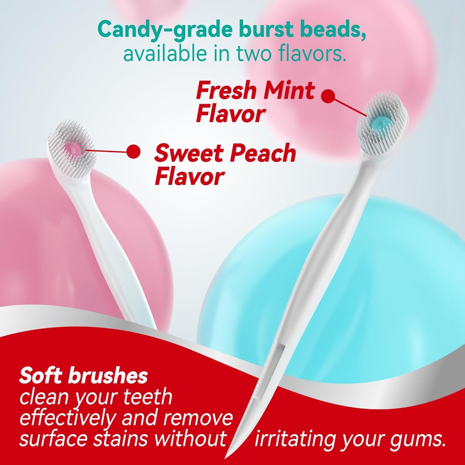 ® Mini Brushes-Disposable Toothbrushes with Toothpaste and Pick for Work or Travel, 24 Count (Mint Flavor（Pack of 1）)