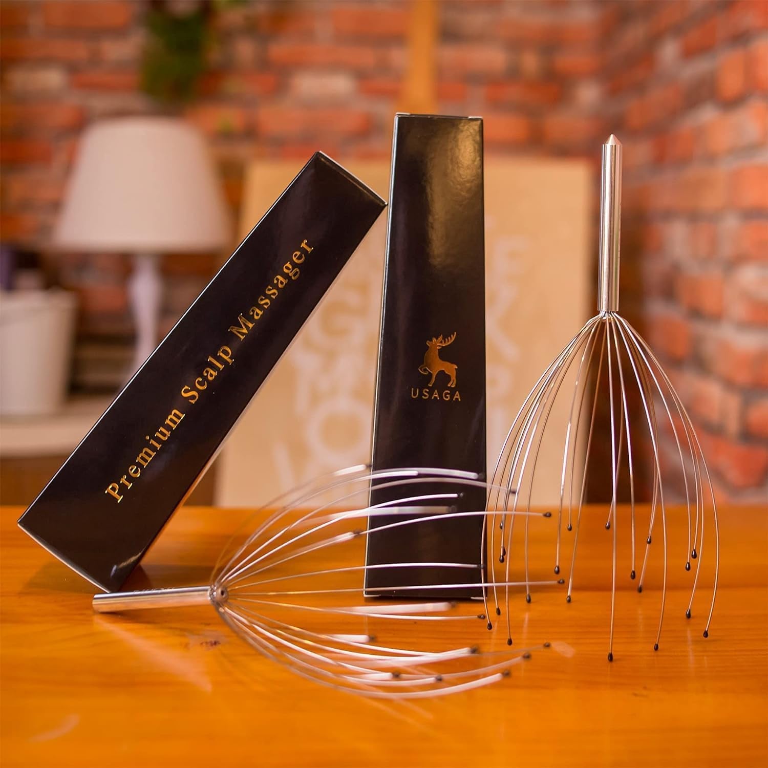 Head Massager Scalp Massager 20 Fingers Head Scratcher for Scalp Body Relaxing (Silvery)