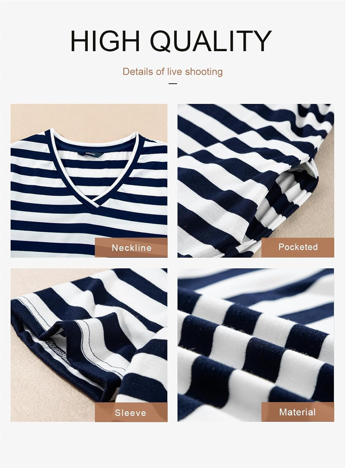 Summer Dress Casual Womens Fashion Short Sleeve Maxi Dress T Shirt Dress Striped Long Color Block Maxi Dress