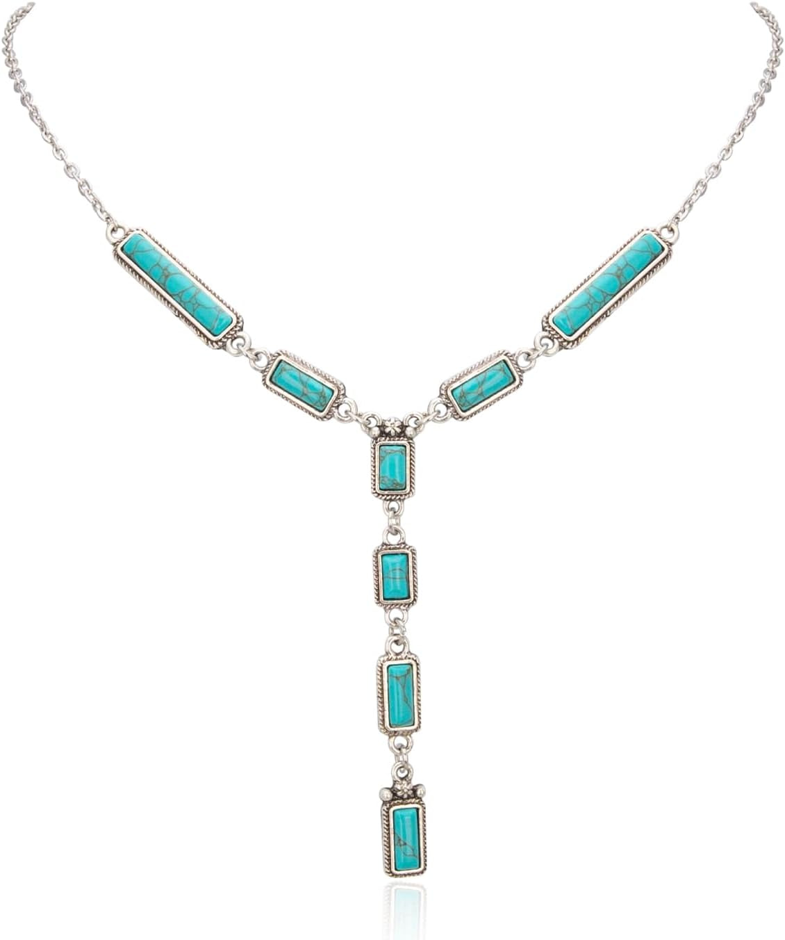 Rustic Couture'S Western Turquoise Necklace Jewelry for Women Cowgirl Vintage Necklace