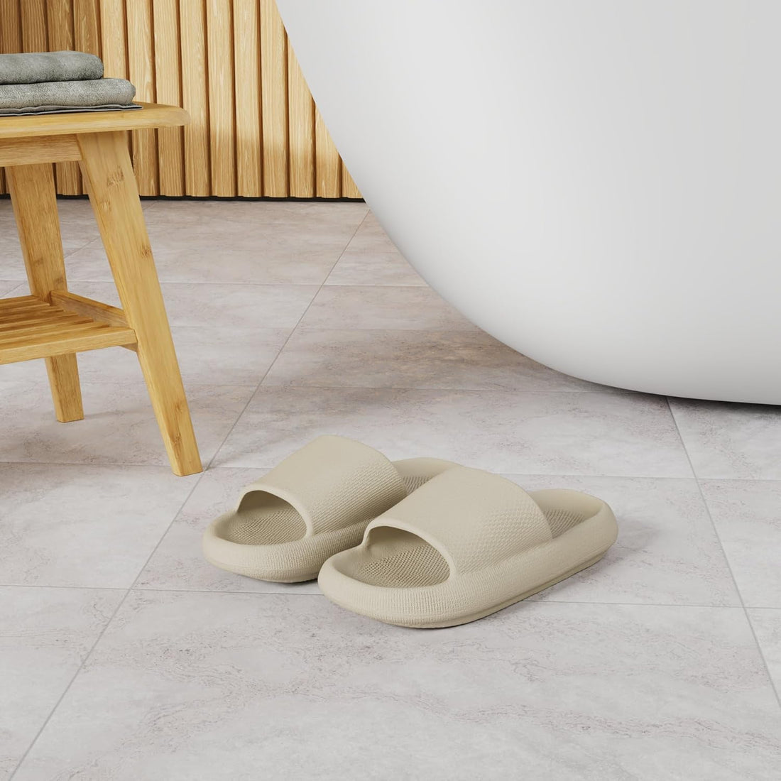 Pillow Slippers for Women and Men | House Slides Shower Sandals | Cushioned Thick Sole