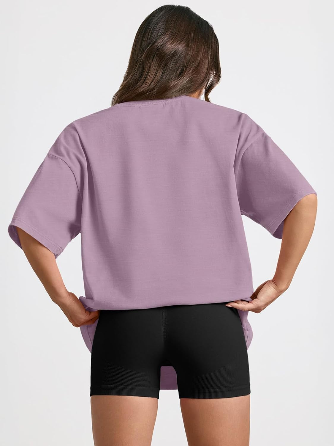 Womens Oversized Summer T Shirts Fashion Workout plus Size Tops Short Sleeve Beach Vacation Gym Clothes 2025