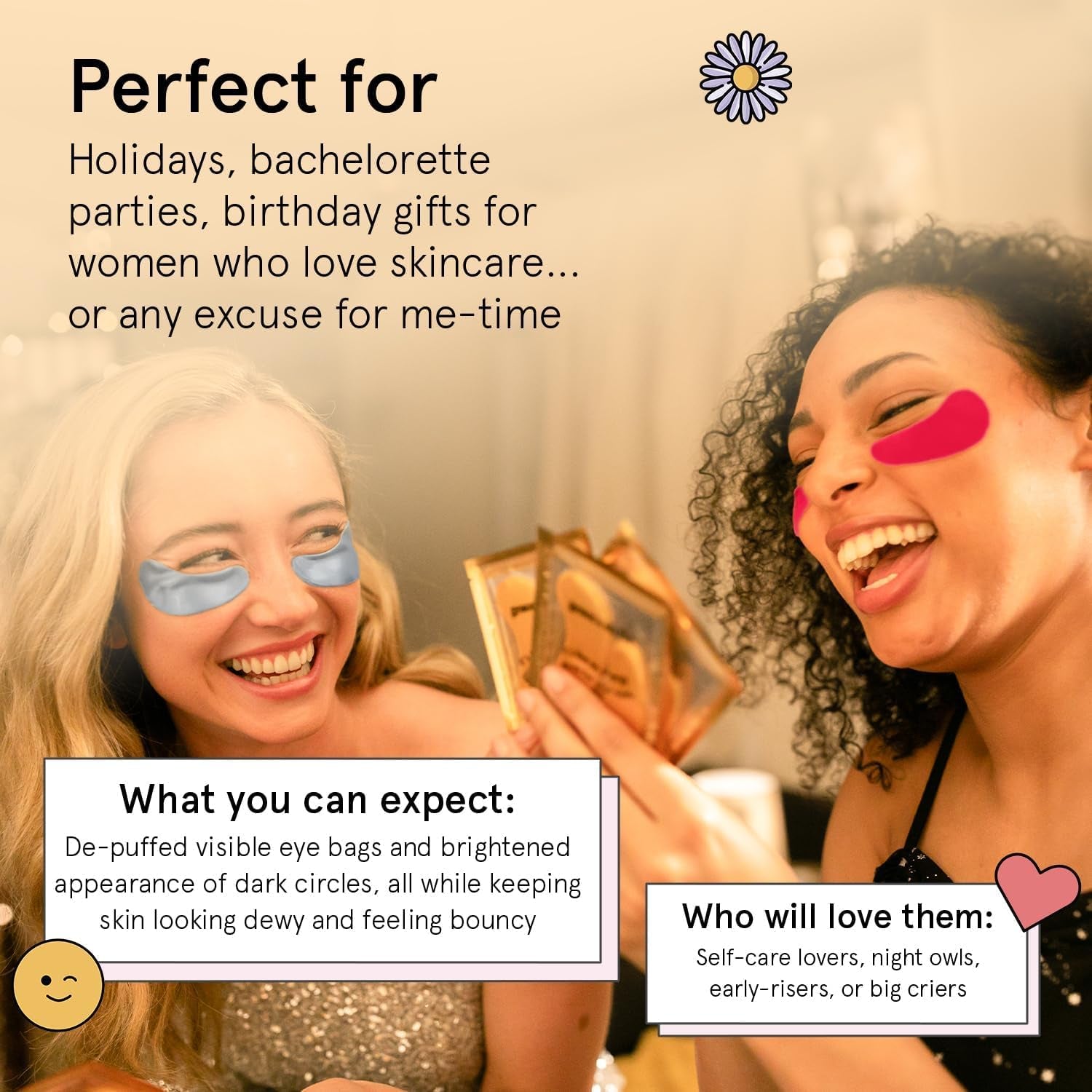 Award Winning under Eye Mask - Travel Essentials - Birthday Gifts for Women - Gel Eye Patches for Dark Circles, Puffy Eyes, Wrinkles, Undereye Bags - Vegan - Self Care (24 Pairs, Gold)