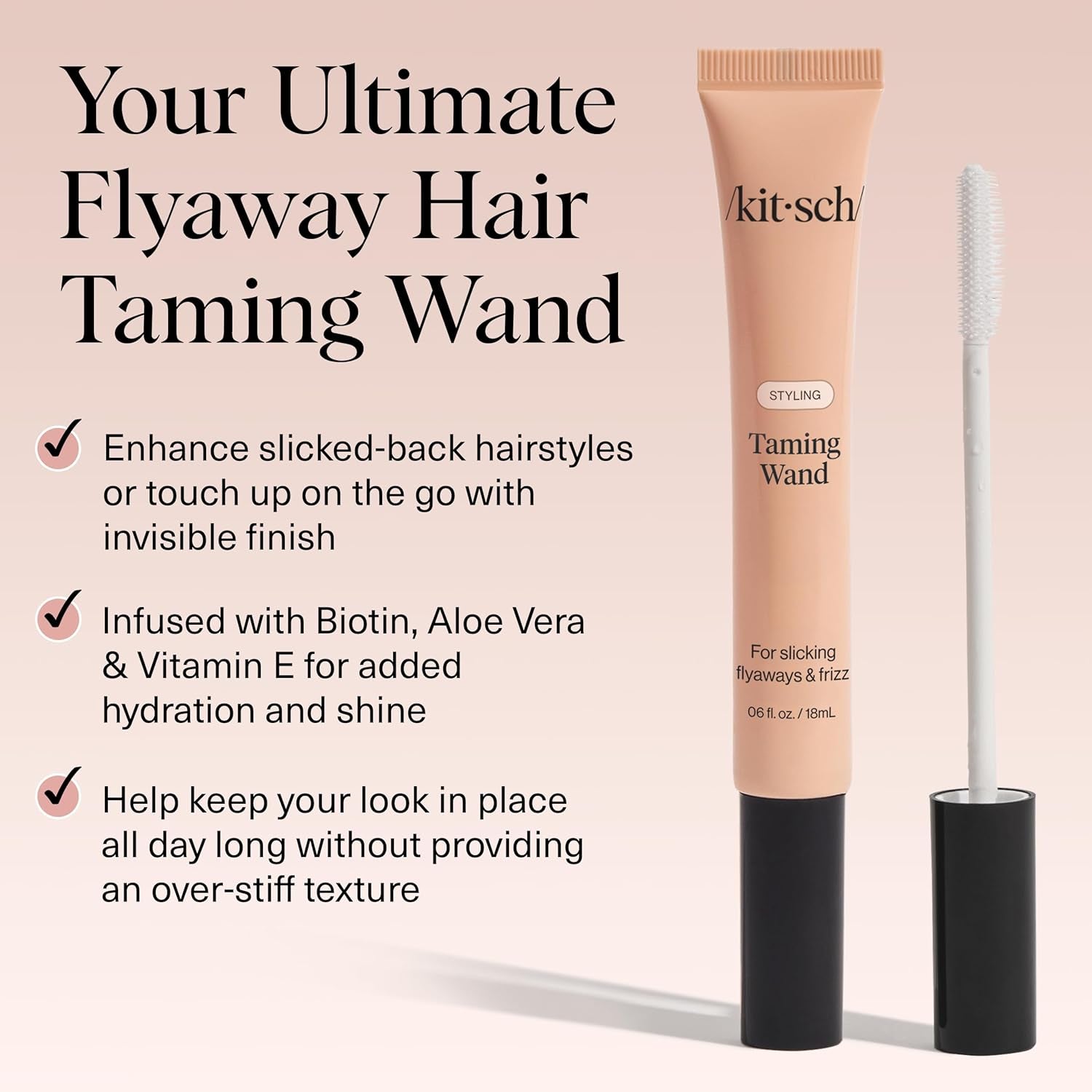 Fly Away Stick for Hair - Edge Control Stick for Flyaways, Baby Hairs & Bangs - Taming Wand Hair Mascara - Travel Size Styling Essential – 18Ml
