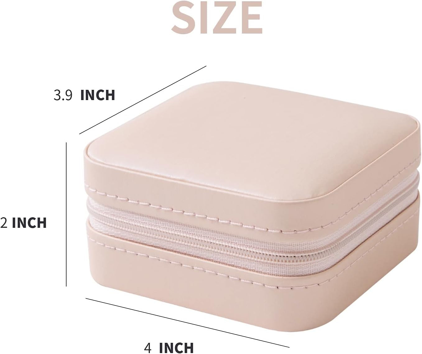 Travel Jewelry Case and Organizer with Mirror - Gift for Women and Girls